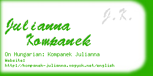 julianna kompanek business card